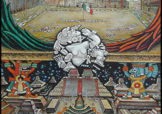 Fundación de México – Tenochtitlán by Roberto Cueva del Río.
