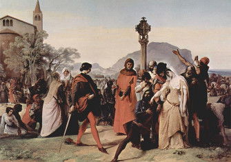 Sicilian Vespers (1846), by Francesco Hayez