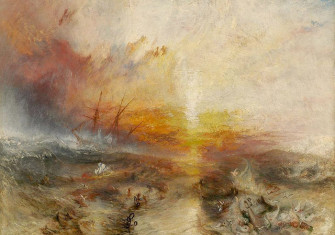 The Slave Ship, J. M. W. Turner's representation of the mass-murder of slaves, inspired by the Zong killings.