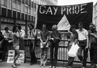 Members of the Gay Liberation Movement, London, July 4th, 1977