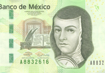 The 200 peso note, featuring Juana Inés de la Cruz (1992-present)