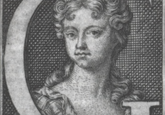 Engraving from a self-portrait, published in two of her works.