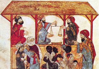 Souls for sale: the slave market at Zabid, Yemen, by Yahya ibn Mahmud al-Wasiti, 1237