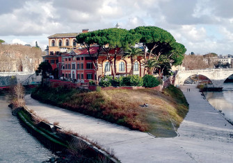 Safe haven: Fatebenefratelli Hospital, Tiber Island, Rome, 2019.