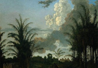 A plantation in Suriname by Dirk Valkenburg (1707?)