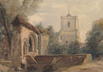 Waltham Abbey, Essex, c.1840, Peter De Wint. Metropolitan Museum of Art, New York.