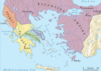 The Byzantine Empire and the 'Romania' of the Peloponnese, c.1250