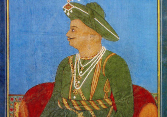 Portrait of Tipu Sultan, ruler of the kingdom of Mysore.