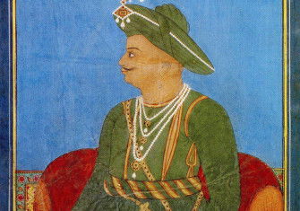 Portrait of Tipu Sultan, ruler of the kingdom of Mysore.