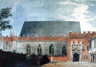 Ely House, London. From a print by F. Grose, c.1783