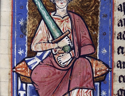  Portrait of Æthelred from the Abingdon Chronicle, c.1220. © British Library Board/Bridgeman Images