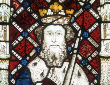 Window depicting Edward the Confessor, Canterbury Cathedral, 15th century © Bridgeman Images.