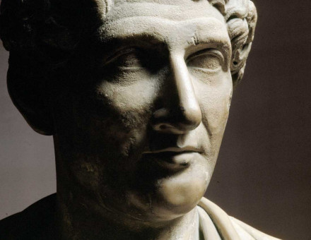 Ovid, first-century marble bust, Uffizi Gallery, Florence.