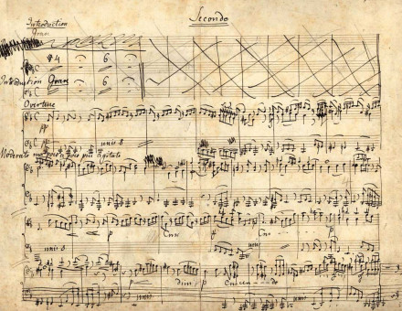 Elijah, arranged for piano duet. Manuscript copy in Mendelssohn's handwriting, 1847. Library of Congress.