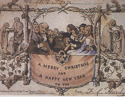 First Christmas Postcard