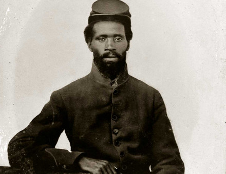 Soldier in the Union army, 1861 © Minnesota Historical Society/Getty Images.