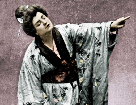 Rosina Storchio in the first production of  Madam Butterfly at  La Scala, Milan, 1904.