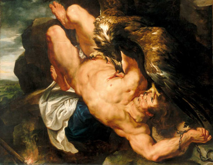 Prometheus Bound, by Peter Paul Rubens, 1611-12, Philadelphia Museum of Art. 