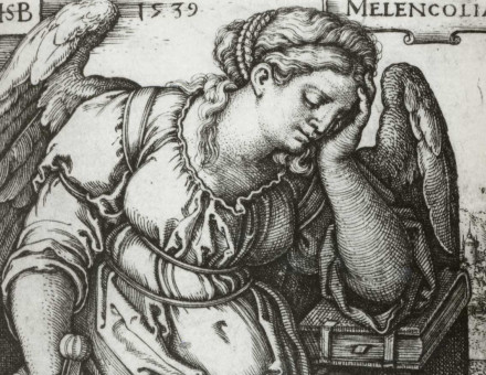 Melancholia. Engraving by Sebald Beham, 1539.