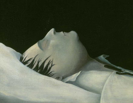 Napoleon on his Deathbed on St Helena, by Denzil O. Ibbetson, 1821. 