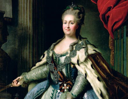 Catherine II,  by Fyodor Stepanovich Rokotov, c.1770.