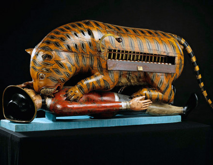 Tipu's Tiger, an automaton representing a tiger mauling a British soldier, c.1790