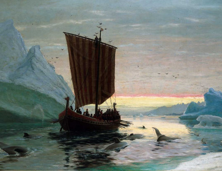 Erik Röde Discovers Greenland, by J.E. Carl Rasmussen, 1875.
