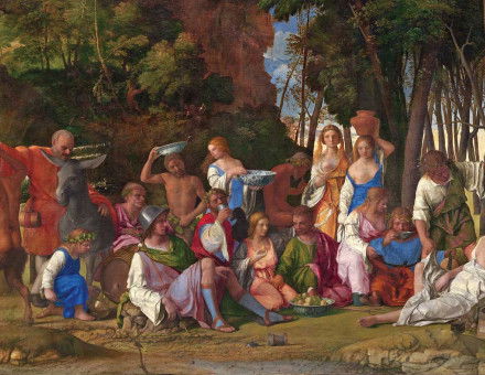 The Feast of the Gods,  by Giovanni Bellini, 1514, National Gallery of Art, Washington DC.