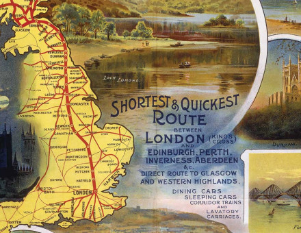 ‘England & Scotland East Coast Route’, poster, c.1900.