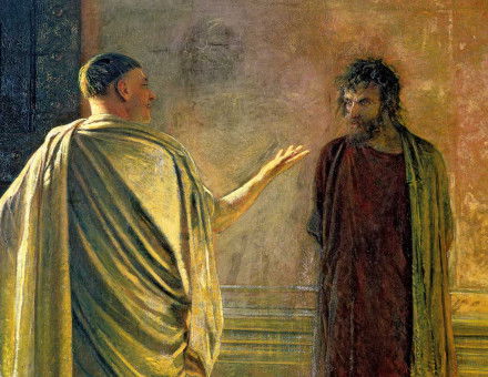 What is Truth? (Christ and Pilate), by Nikolai Nikolaevich, 1890. 