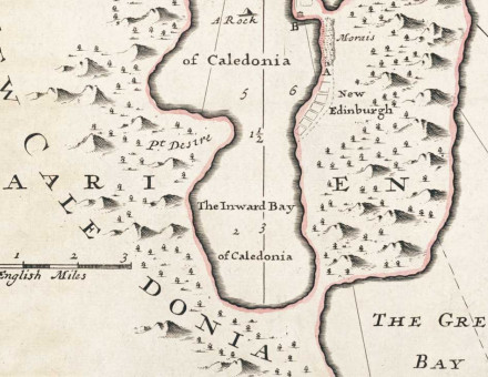 Map of Darien by Herman Moll, engraved c.1730.