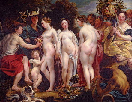 The Judgement of Paris, by Jacob Jordaens, c.1620-25, Lowe Art Museum, University of Miami.