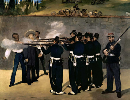 The Execution of Emperor Maximilian, by Édouard Manet, 1868.