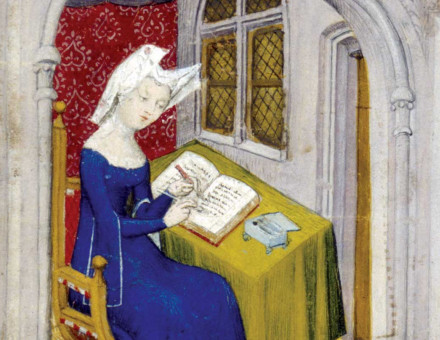 Christine de Pizan in her study. French, 15th century © British Library Board/Bridgeman Images