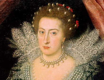 Elizabeth Stuart, later Queen of Bohemia, after Michiel van Mierevelt, c.1615.
