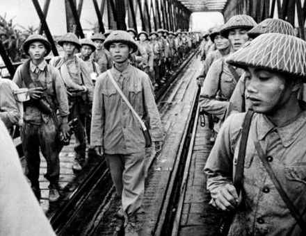 Vietnamese soldiers during the First Indochina War.