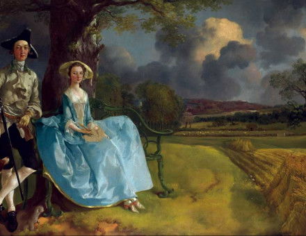 Mr and Mrs Andrews,  by Thomas Gainsborough, 1748-50.