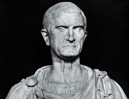 Bust of Marcus Licinius Crassus, fifth century AD. Bridgeman Images.