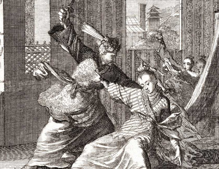 Zhu Youjian killing his daughter Princess Zhaoren, 20th century.