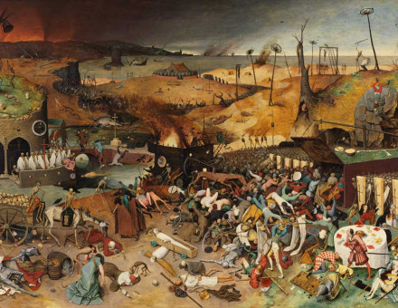 The Triumph of Death, by Pieter Bruegel, 1526 © Antiquarian Images/Alamy Stock Photo.