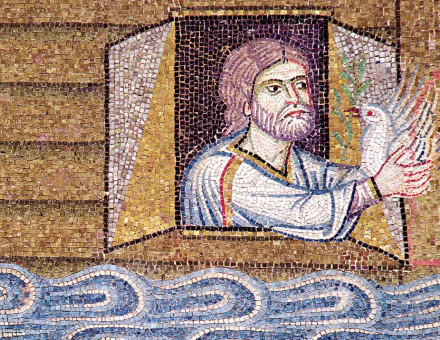 mosaic depicting the Flood, Basilica di San Marco, Venice, 13th century.