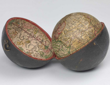 Pocket globe, c. 1775. Cambridge University.