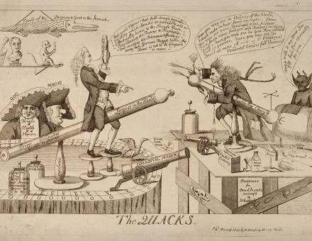‘The QUACKS’, etching, published by William Humphrey, 27 March 1783