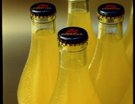 Shake up: Orangina bottles, 1993. Getty Images