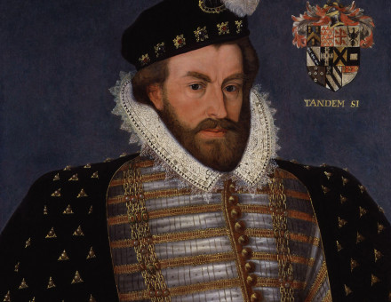 Sir Christopher Hatton, unknown artist, 17th century after a work from 1589
