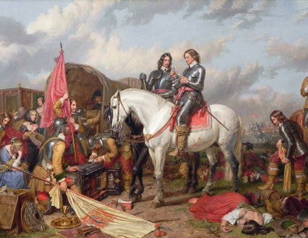 Cromwell in the Battle of Naseby in 1645, by Charles Landseer, 1851