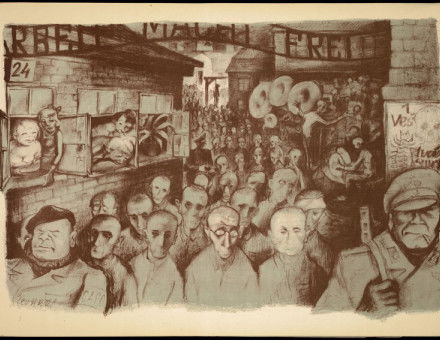 history uni essay example A scene from Auschwitz by Holocaust survivor Leo Haas, c. 1947. Center for Jewish History, New York. Public Domain.