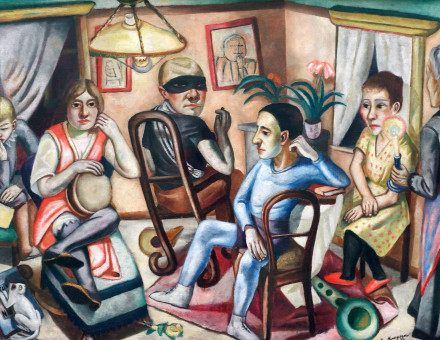 ‘Before the masquerade ball, 1922’ by Max Beckmann, a Weimar era artist branded ‘degenerate’ by the Nazis. Bavarian State Painting Collections - Modern Art Collection in the Pinakothek der Moderne Munich (CC BY-SA 4.0).