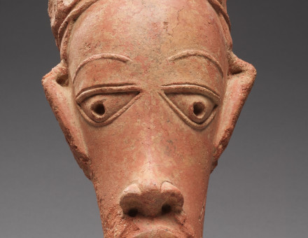 A Nok-style terracotta head, c. AD 20-620. The Cleveland Museum of Art. Andrew R. and Martha Holden Jennings Fund. Public Domain.