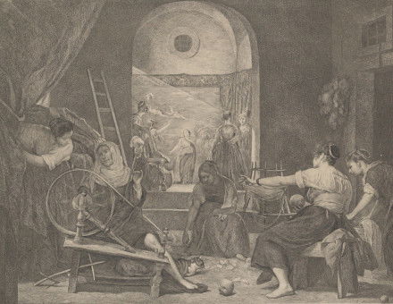 The Fable of Aracne, or 'The Spinners', after Velázquez. Metropolitan Museum of Art. Public Domain.